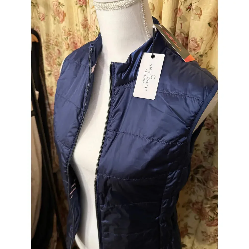 NWT! Anatomie Blue Thermolite Vest with Interior and Exterior Pockets Size XS - Picture 2 of 5